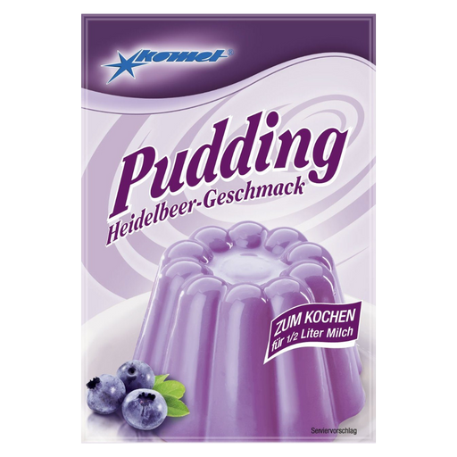 Komet Pudding -Heidelbeer.
