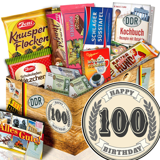 100 Zahl - Geschenkset Ostpaket "Schokoladenbox M" - Ossiladen I Ostprodukte Versand
