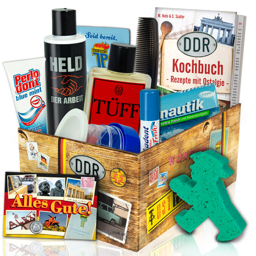 Geschenkset Ostpaket "Pflege Box für Männer mit Ostprodukten" - Ossiladen I Ostprodukte Versand