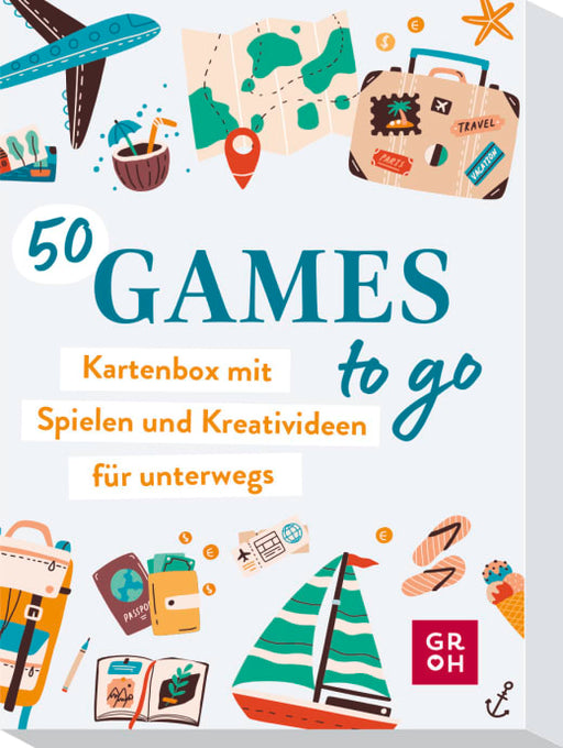 50 Games to go - Kartenbox mit vielen Spielen und Kreativideen für unterwegs - Spiel