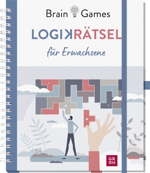 Brain Games - Logikrätsel für Erwachsene - Eintragbuch HC - 144 Seiten