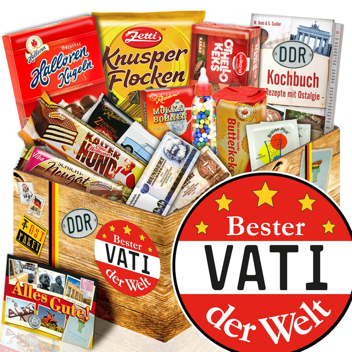 Bester Vati der Welt - Süßigkeiten Set DDR L - Ossiladen I Ostprodukte Versand