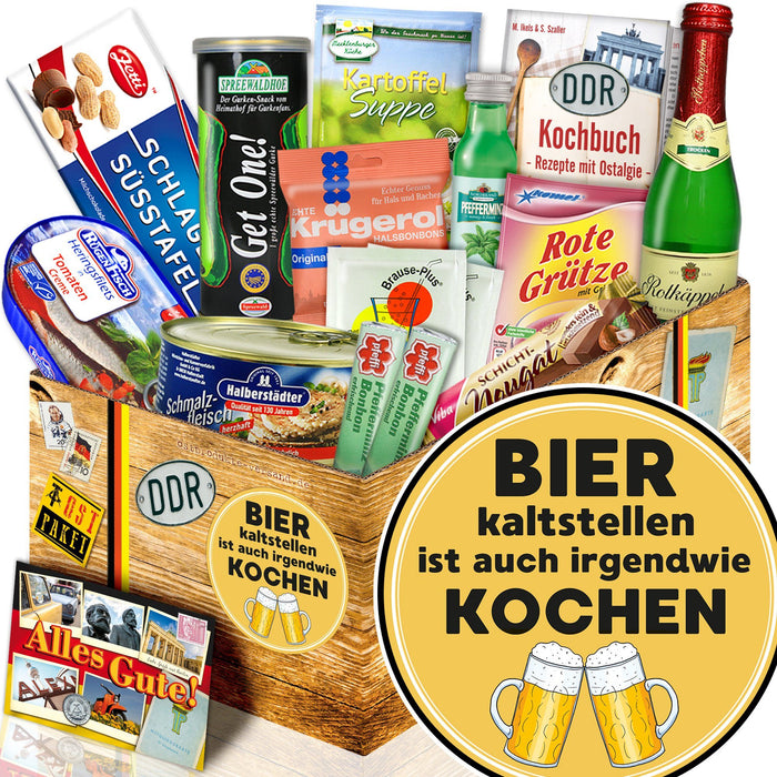 Bier kalt stellen ist auch irgendwie kochen DDR Spezialitäten Set M - Ossiladen I Ostprodukte Versand