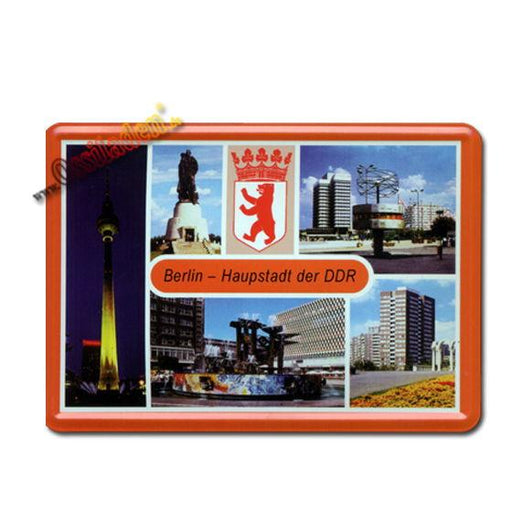 Blechpostkarte - Berlin Hauptstadt der DDR