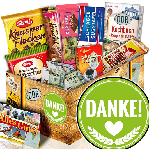 Danke - Geschenkset Ostpaket "Schokoladenbox M" - Ossiladen I Ostprodukte Versand