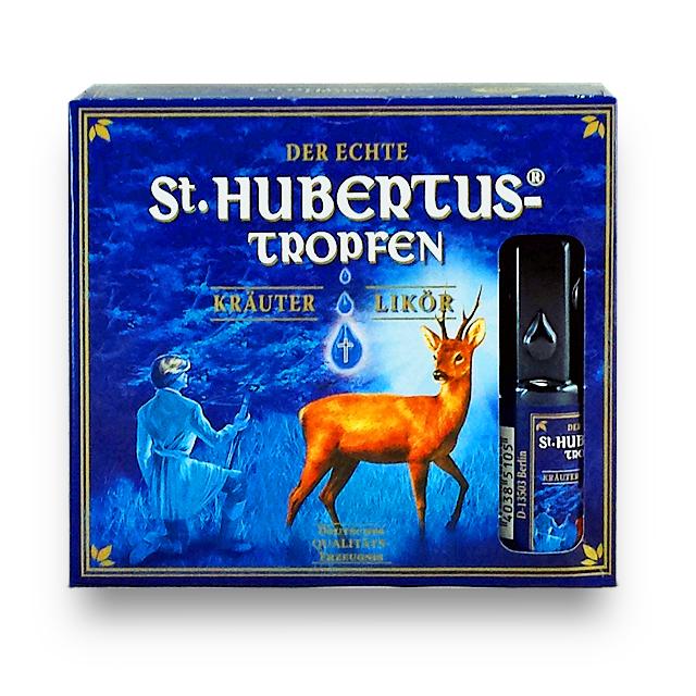Hubertus-Tropfen - Kräuterlikör, 4x0,02l