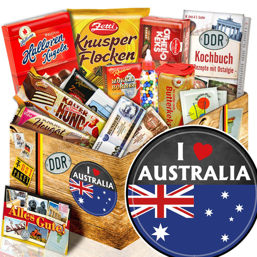 I love Australia - Süßigkeiten Set DDR L - Ossiladen I Ostprodukte Versand