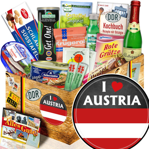 I love Austria - Spezialitäten Set M - Ossiladen I Ostprodukte Versand