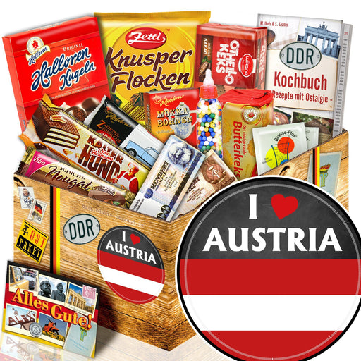 I love Austria - Süßigkeiten Set DDR L - Ossiladen I Ostprodukte Versand