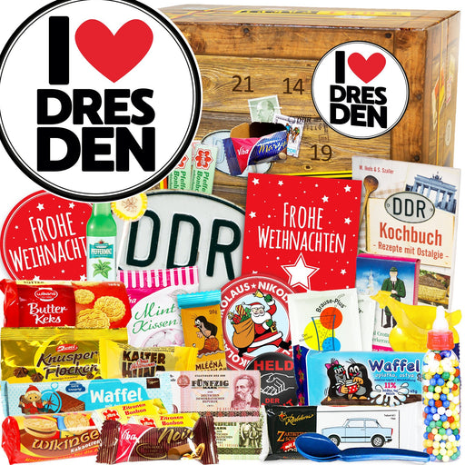 I Love Dresden - Adventskalender DDR - Ossiladen I Ostprodukte Versand