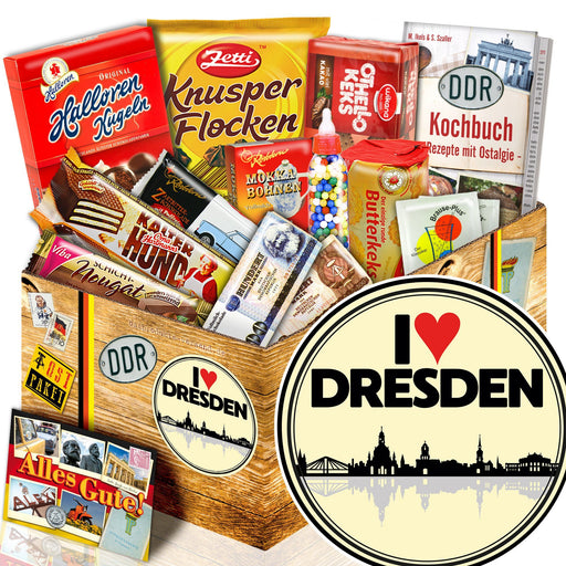 I Love Dresden - Süßigkeiten Set DDR L - Ossiladen I Ostprodukte Versand