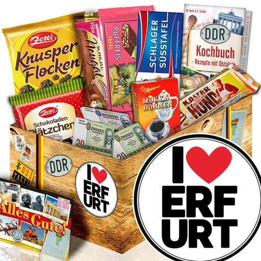 I Love ErFürt - Geschenkset Ostpaket "Schokoladenbox M" - Ossiladen I Ostprodukte Versand