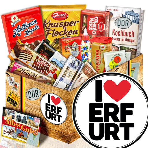I love Erfurt - Süßigkeiten Set DDR L - Ossiladen I Ostprodukte Versand