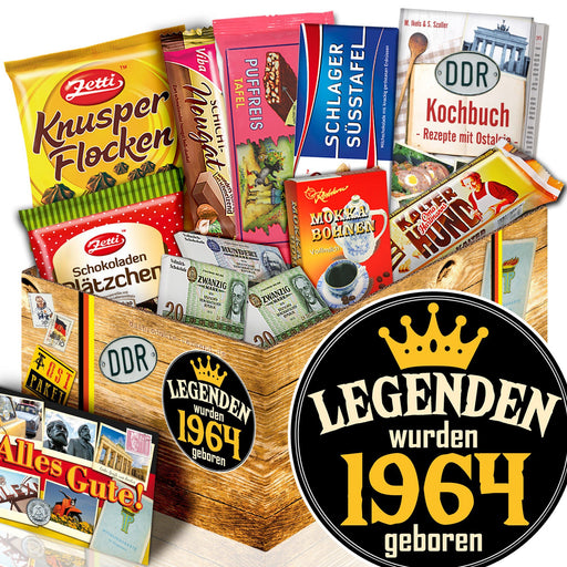 Legenden wurden 1964 geboren - Geschenkset Ostpaket "Schokoladenbox M" - Ossiladen I Ostprodukte Versand