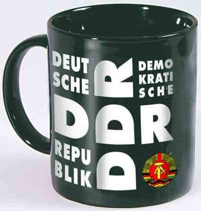 Tasse DDR Schwarz