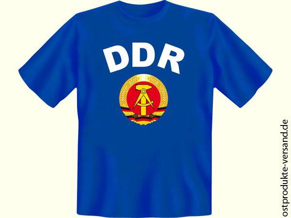 Tshirt DDR blau