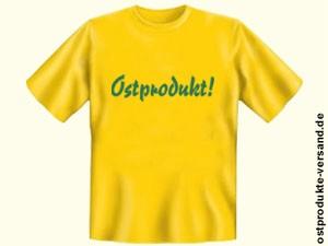 Tshirt Ostprodukt gelb - Ossiladen I Ostprodukte Versand