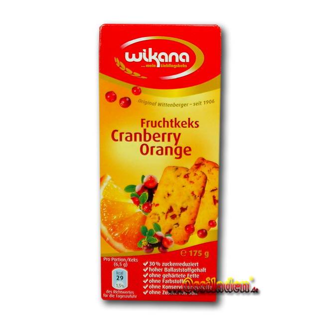 Wikana Fruchtkeks - Cranberry Orange