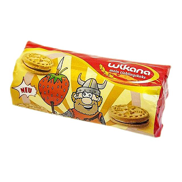 Wikana Wikinger Minisandwichkeks - Erdbeer