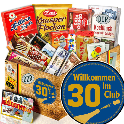 Wilkommen im Club 30 - Süßigkeiten Set DDR L - Ossiladen I Ostprodukte Versand