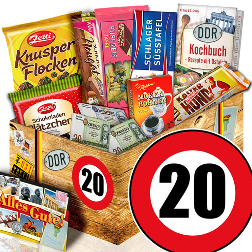 Zahl 20 - Geschenkset Ostpaket "Schokoladenbox M" - Ossiladen I Ostprodukte Versand