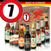 Zahl 7 - Bier Geschenk Set "Ostbiere" 9er Set - Ossiladen I Ostprodukte Versand