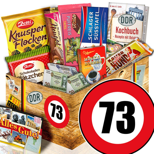 Zahl 73 - Geschenkset Ostpaket "Schokoladenbox M" - Ossiladen I Ostprodukte Versand