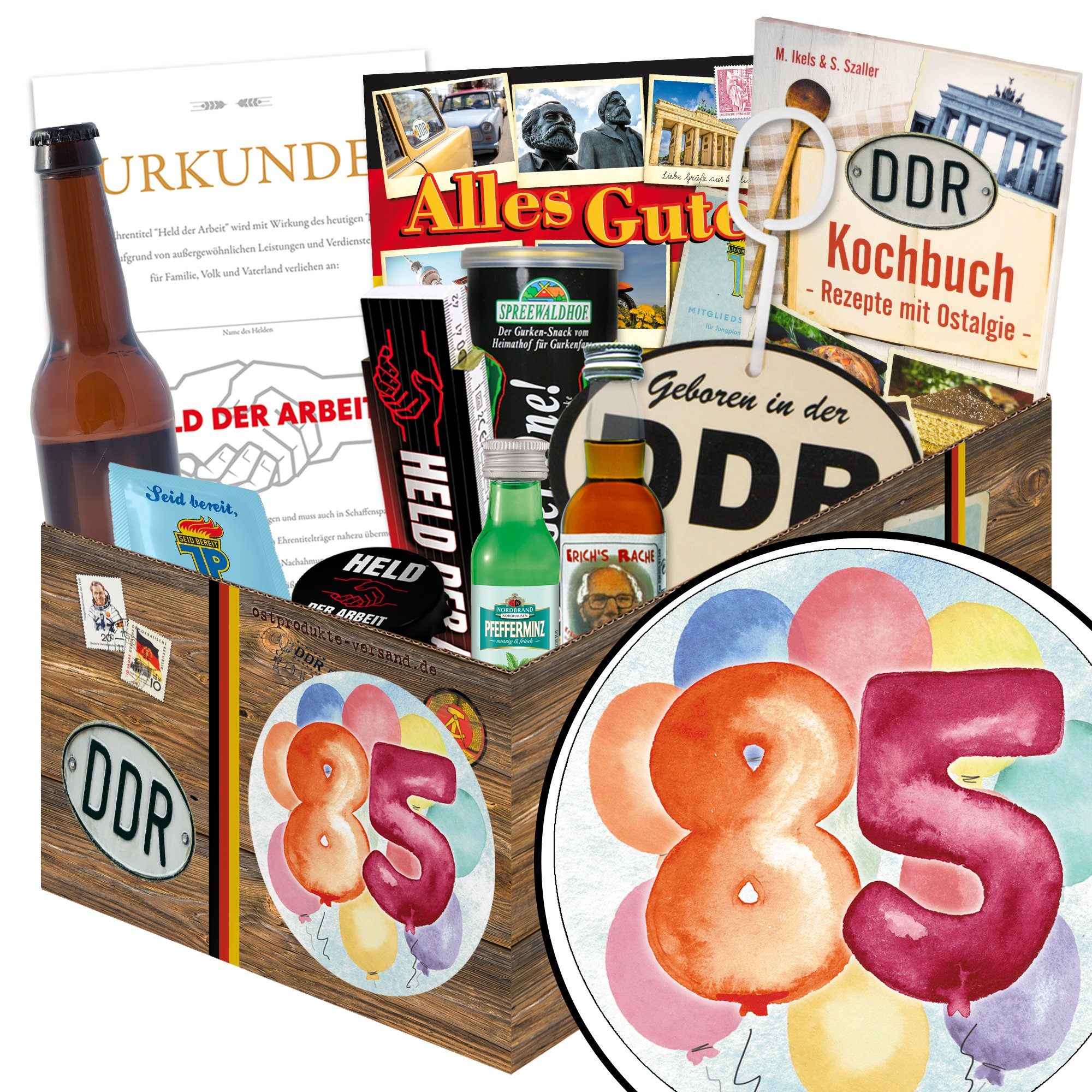 Geburtstag 85 - Geschenkset Ostpaket