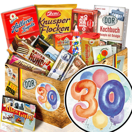 Zum 30. Geburtstag - Süßigkeiten Set DDR L - Ossiladen I Ostprodukte Versand