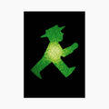 Ampelmann-POSTMANN-PK002-Postkarte-schwarz-Geher
