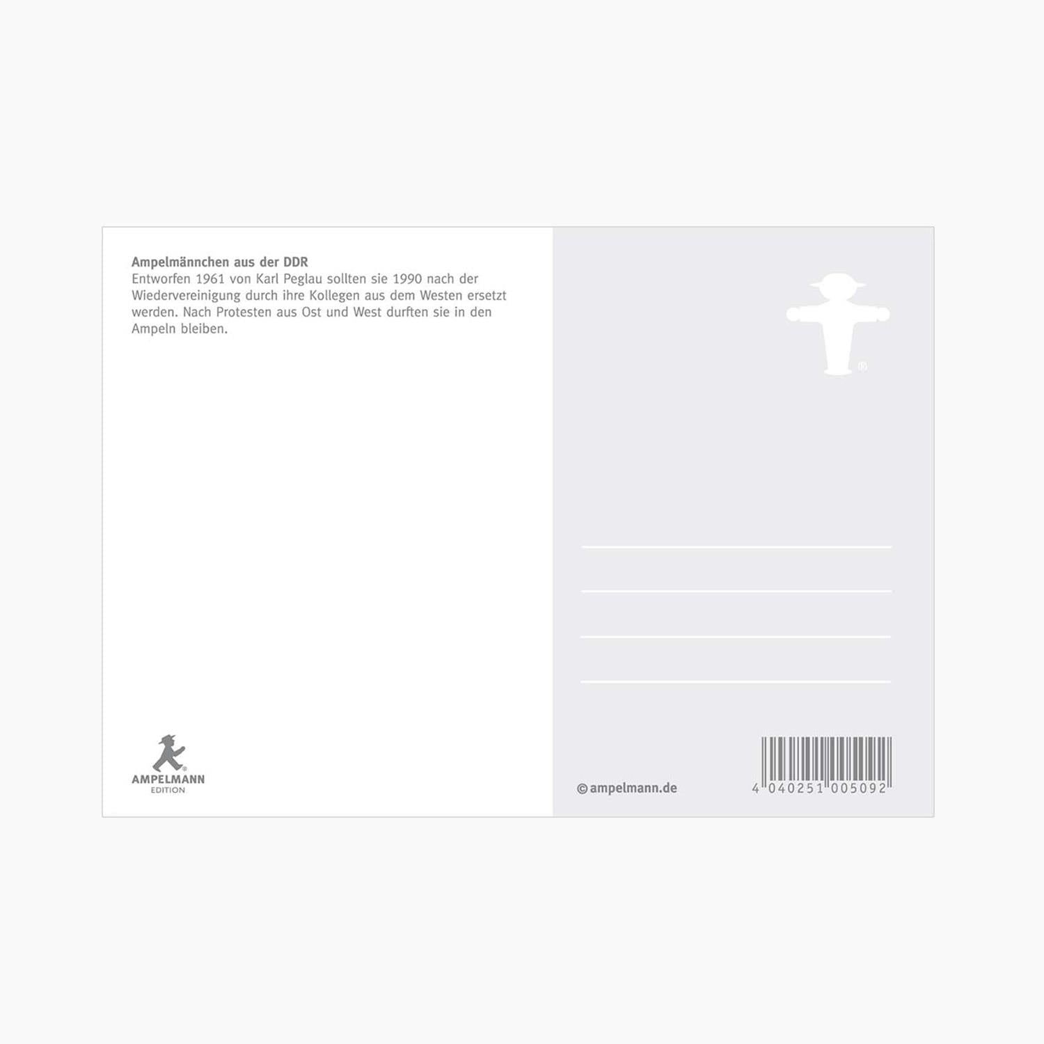 Ampelmann-POSTMANN-PK002-Postkarte-schwarz-Geher
