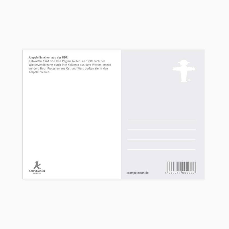 Ampelmann-POSTMANN-PK002-Postkarte-schwarz-Geher