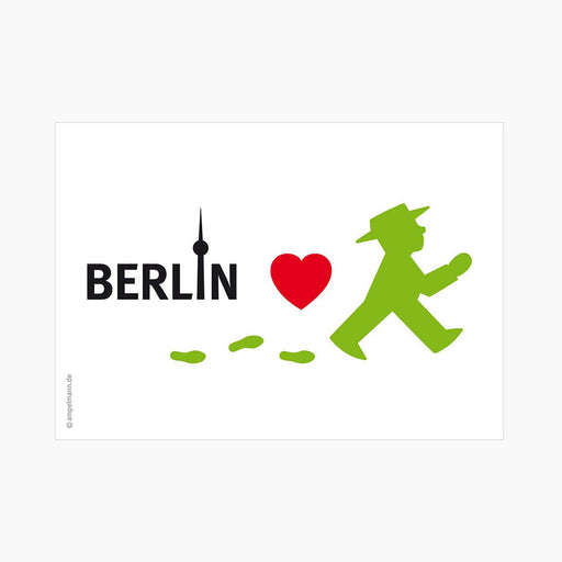 Ampelmann-POSTMANN-PK024-Berlin-mit-Herz,-Geher-DIN-A6