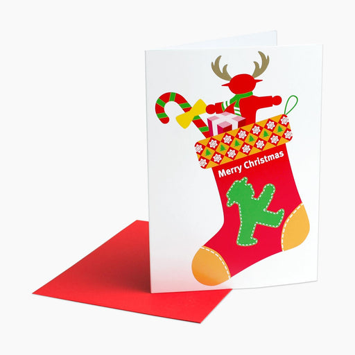 Ampelmann-POSTMANN-PK054-Weihnachtsstrumpf--DIN-A6