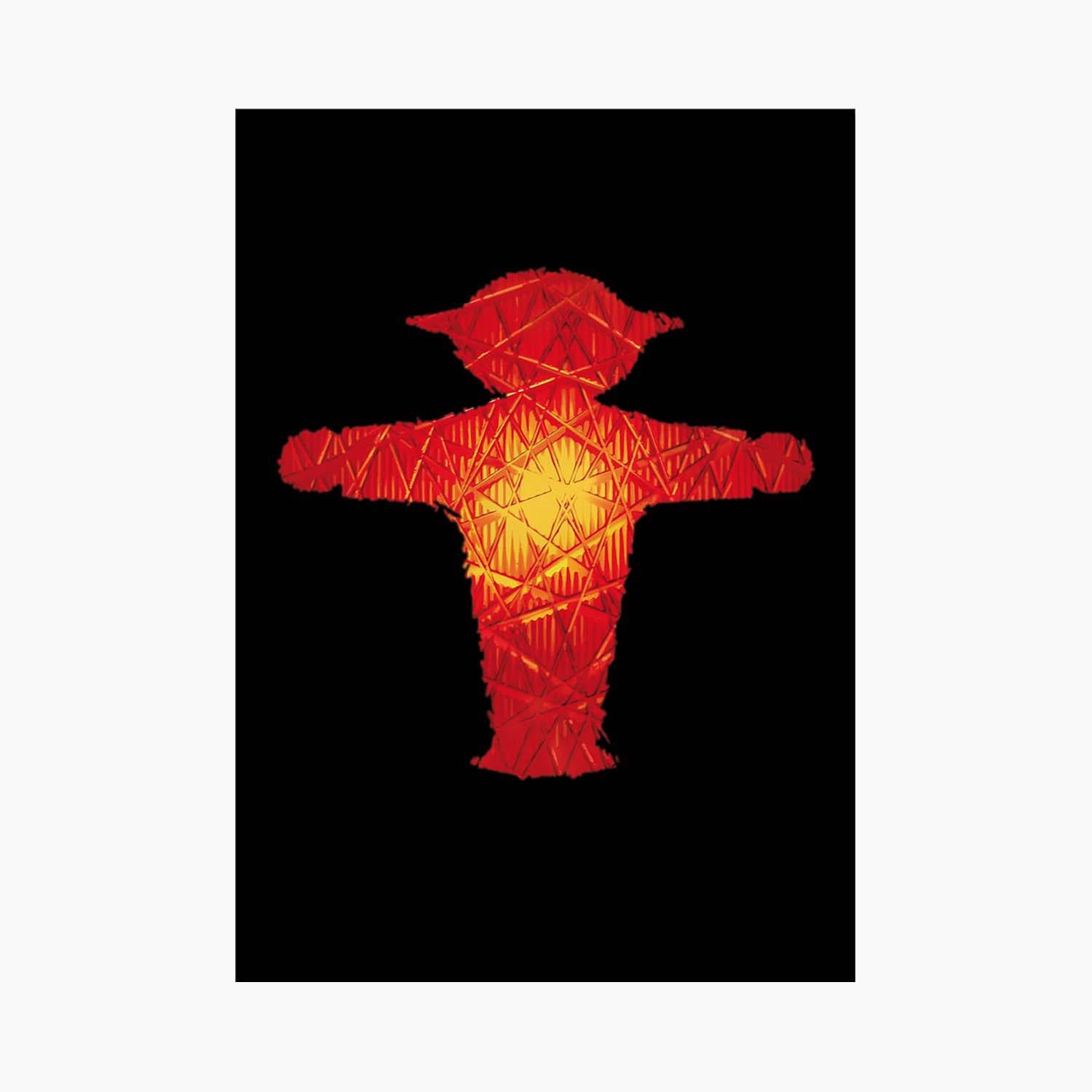 Ampelmann-POSTMANN-PK001-Postkarte-schwarz-Steher