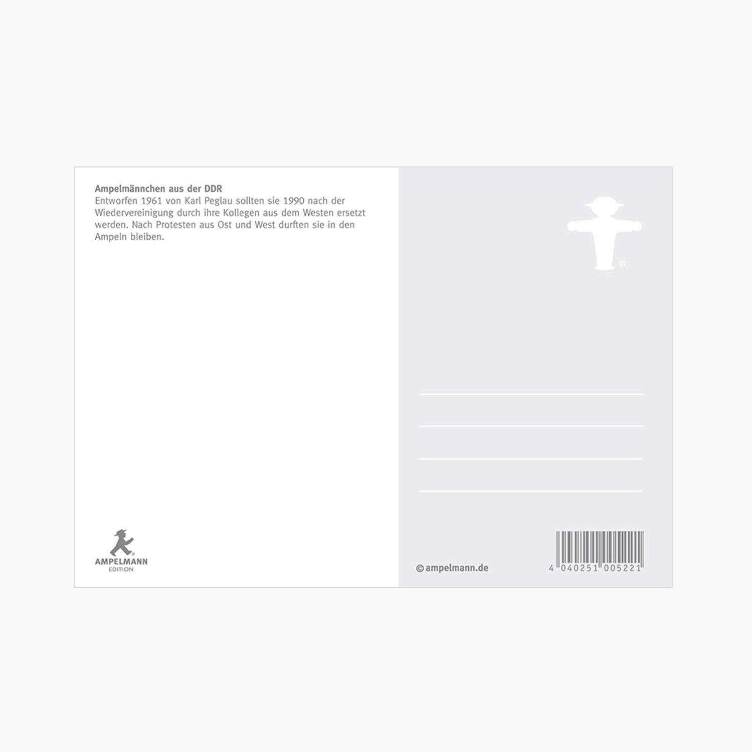 Ampelmann-POSTMANN-PK003-Postkarte-schwarz-Geher/Steher-'Berlin-bei-Nacht'