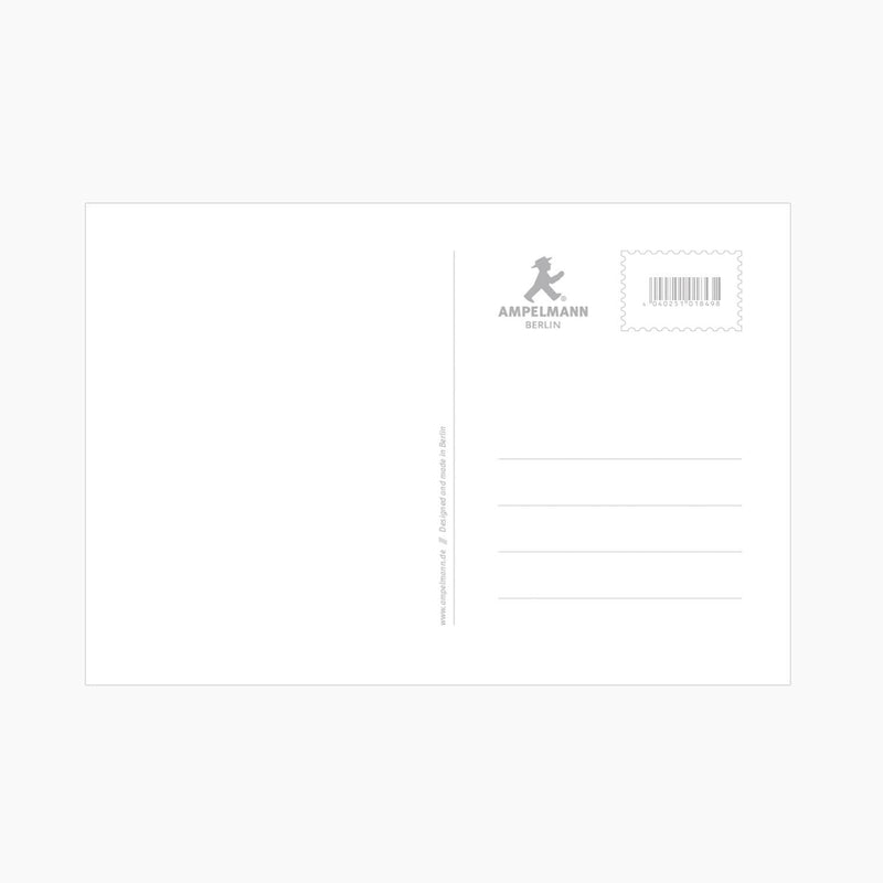 Ampelmann-POSTMANN-PK087-Postkarte-Relieflack-BERLIN-Haus-der-Kulturen-quer