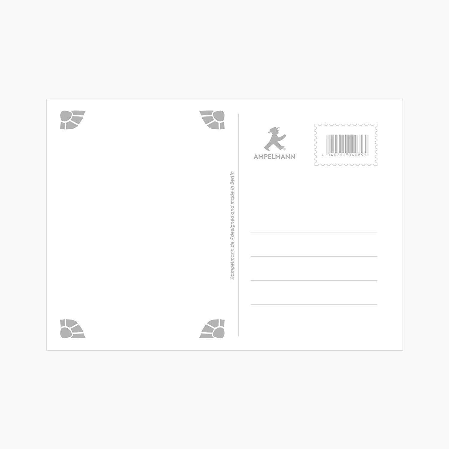 Ampelmann-POSTMANN-PK163-Postkarte-SUMMER-OF-LOVE