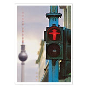 Ampelmann-ZAPPELPHILIPP-FERNSEHTURM-Postkarte-4-farbig-Wechselbild-Fernsehturm/Ampel