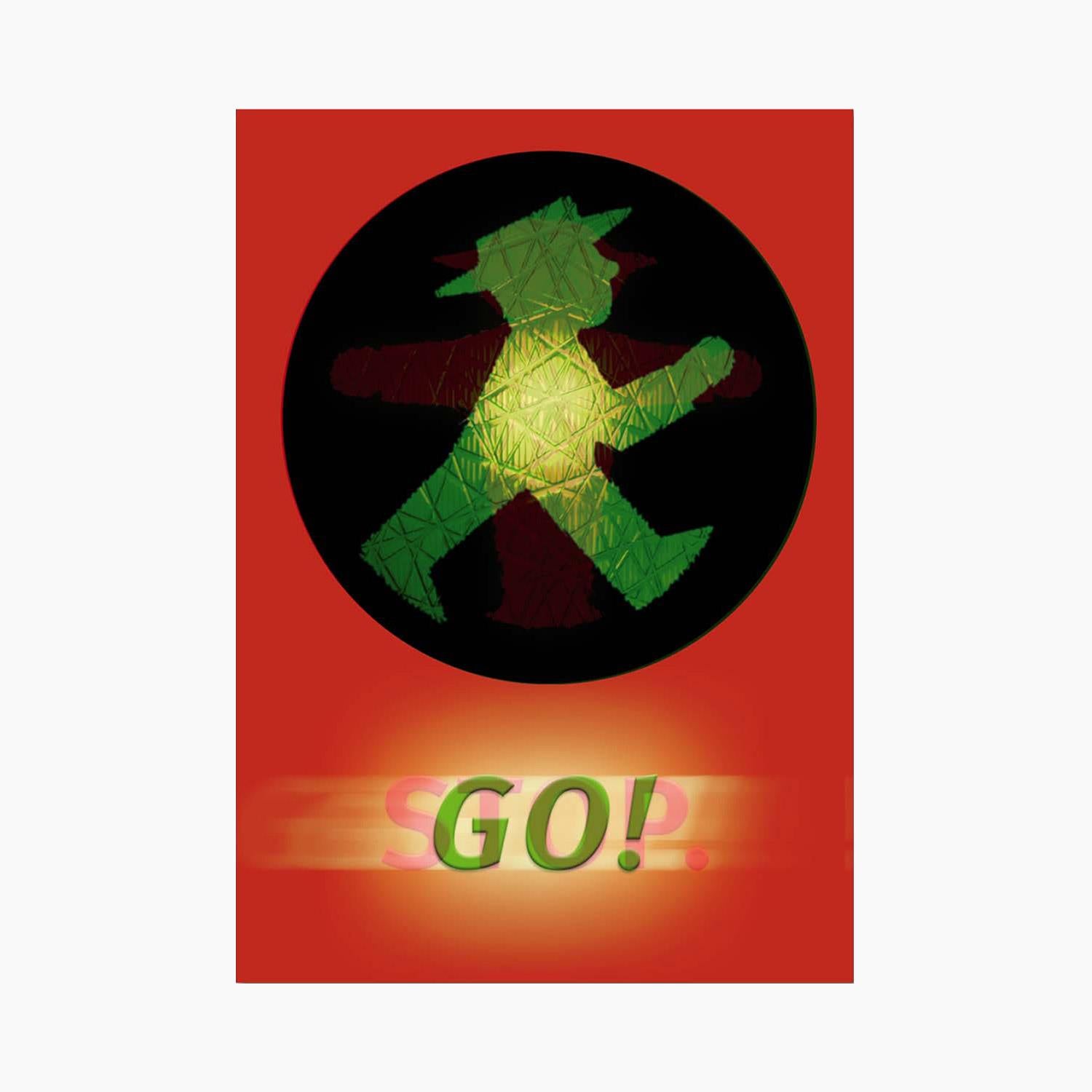 Ampelmann-ZAPPELPHILIPP-STOP-GO-Postkarte-4-farbig-Wechselbild-Geher/Steher