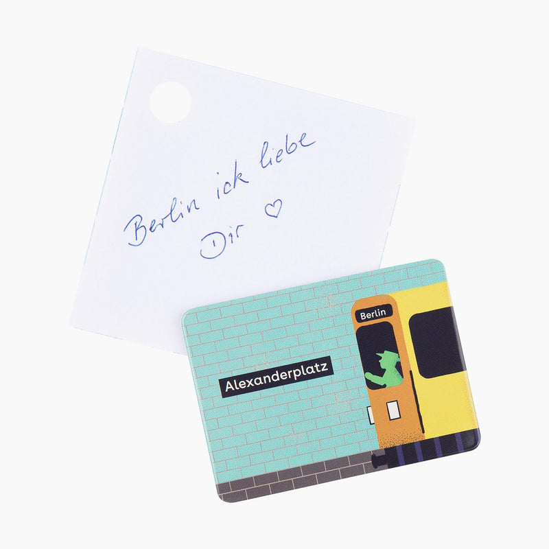 Ampelmann-ANHALTER-Magnet-U-Bahn-Alexanderplatz-Berlin-&-Geher