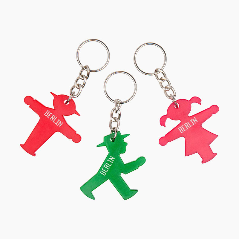 Ampelmann-SCHLÜSSELMANN-BERLIN-Schlüsselanhänger-rot-Steher