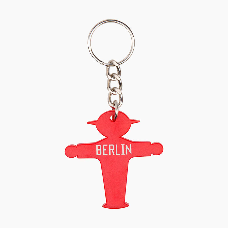 Ampelmann-SCHLÜSSELMANN-BERLIN-Schlüsselanhänger-rot-Steher