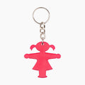 Ampelmann-SCHLÜSSELFRAU-Schlüsselanhänger-pink-Ampelfrau