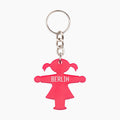 Ampelmann-SCHLÜSSELFRAU-BERLIN-Schlüsselanhänger-pink-Ampelfrau