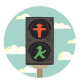 Ampelmann-WEGWEISER-Nr.16-Aufkleber-blau-Geher-und-Steher-Ampel