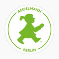 Ampelmann-WEGWEISER-Nr.17-Aufkleber-weiß-Ampelfrau-Berlin-grün