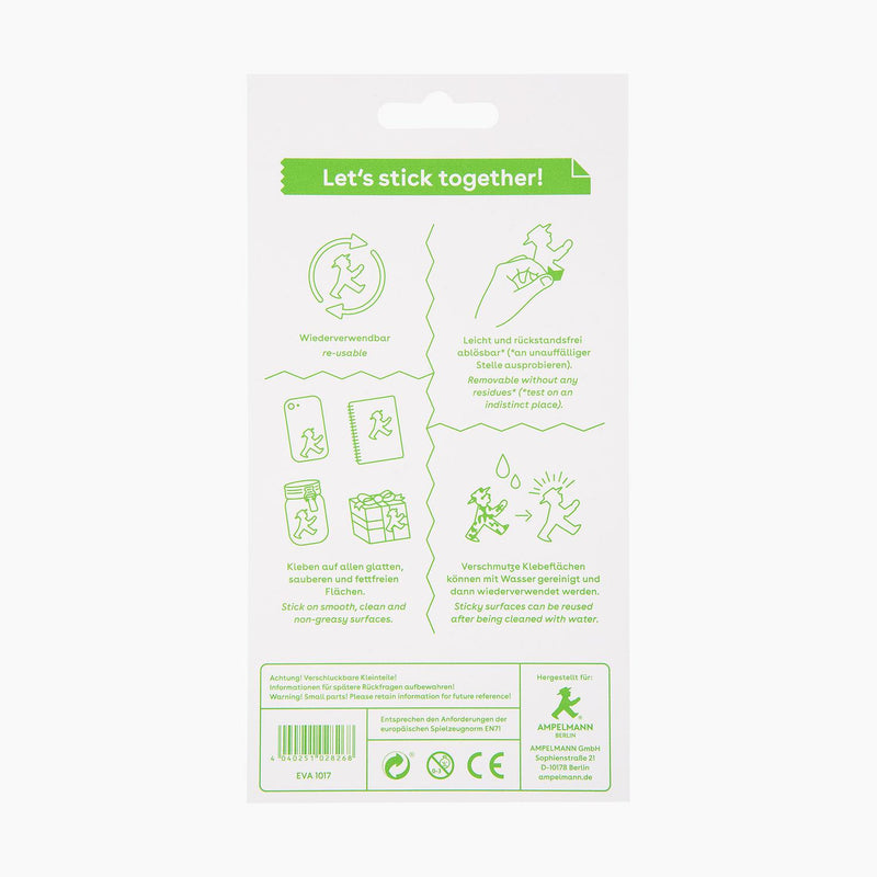 Ampelmann-DICKE-FREUNDE--3D-Sticker-zum-Aufkleben-farbig-14-Motive-auf-Karte