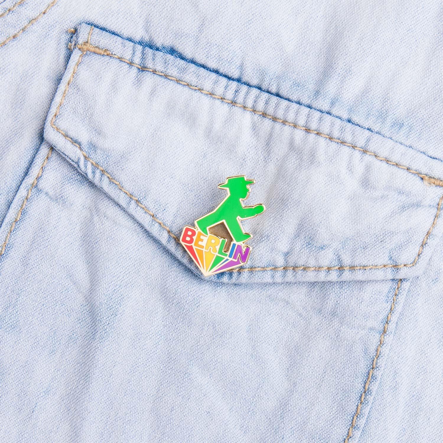 Ampelmann-ANSTECKER-Pin-Ampelmann-Regenbogen-Berlin-Geher