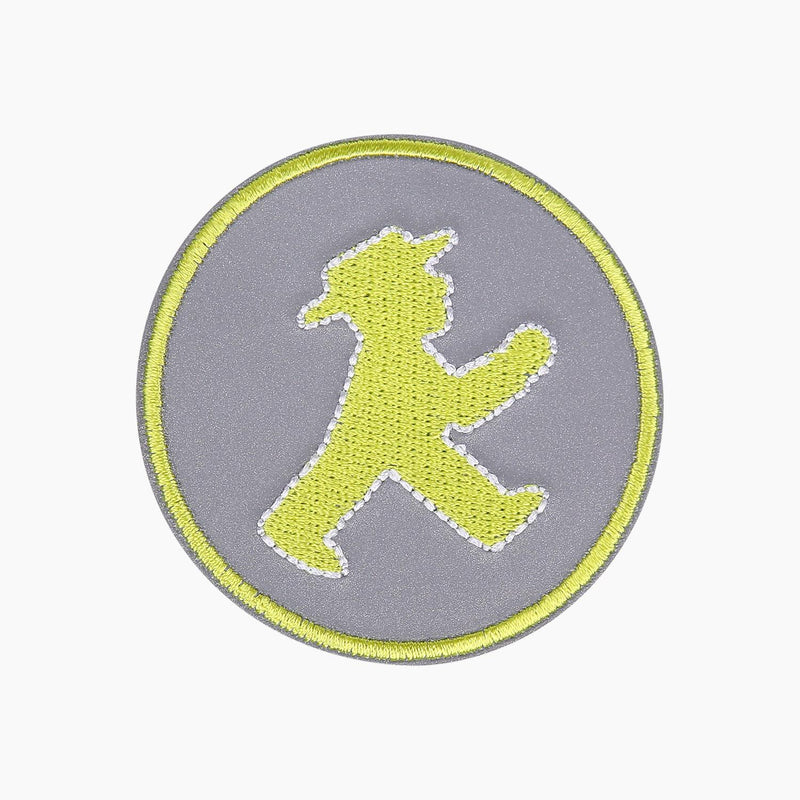 Ampelmann-PATCHOPBOY-Sticker-Patch-rund-reflektierend-Geher-zum-Aufkleben-und-Aufbügeln